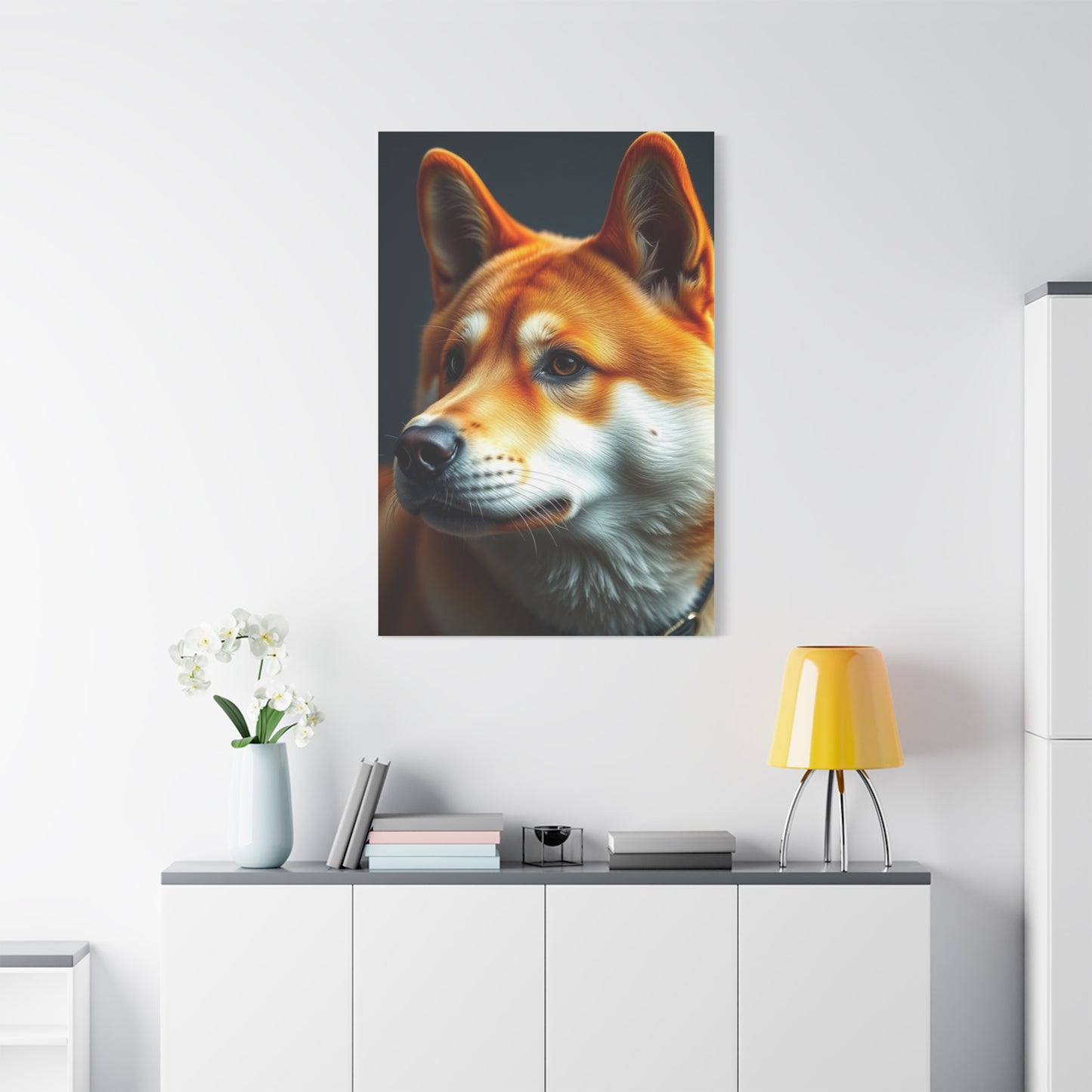Shiba Inu Dog Art Refined Canvas Wall Art & Canvas Print