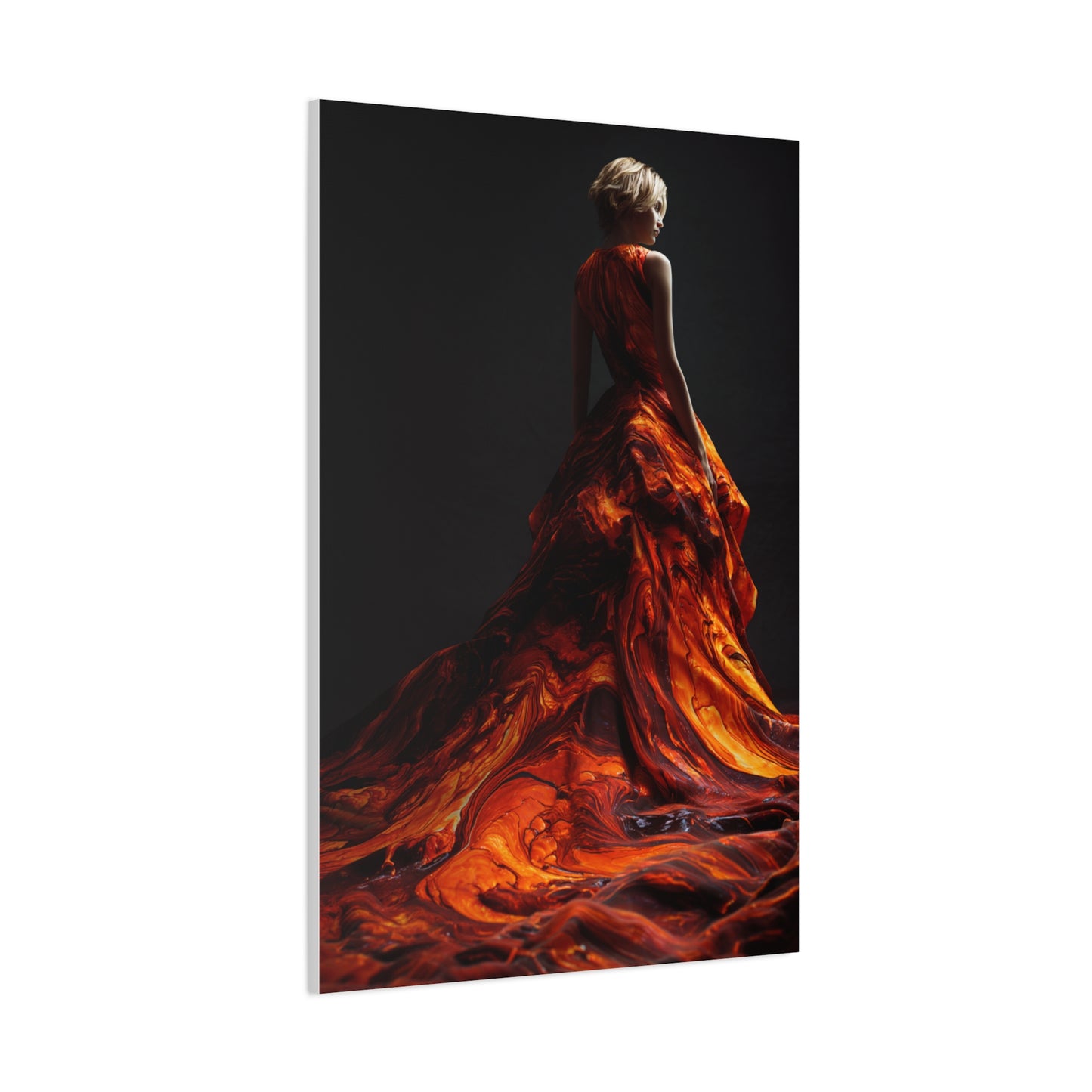 Liquid Flame Couture Contemporary Wall Art & Canvas Print