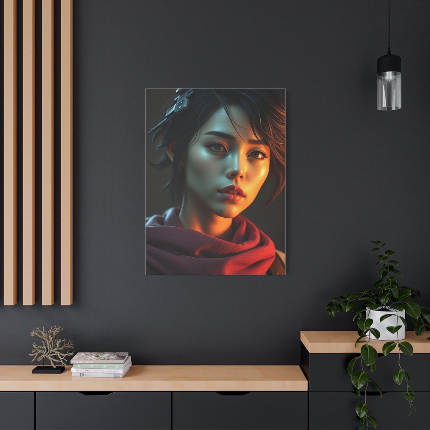 Serene Pixel Serenade Wall Art & Canvas Print