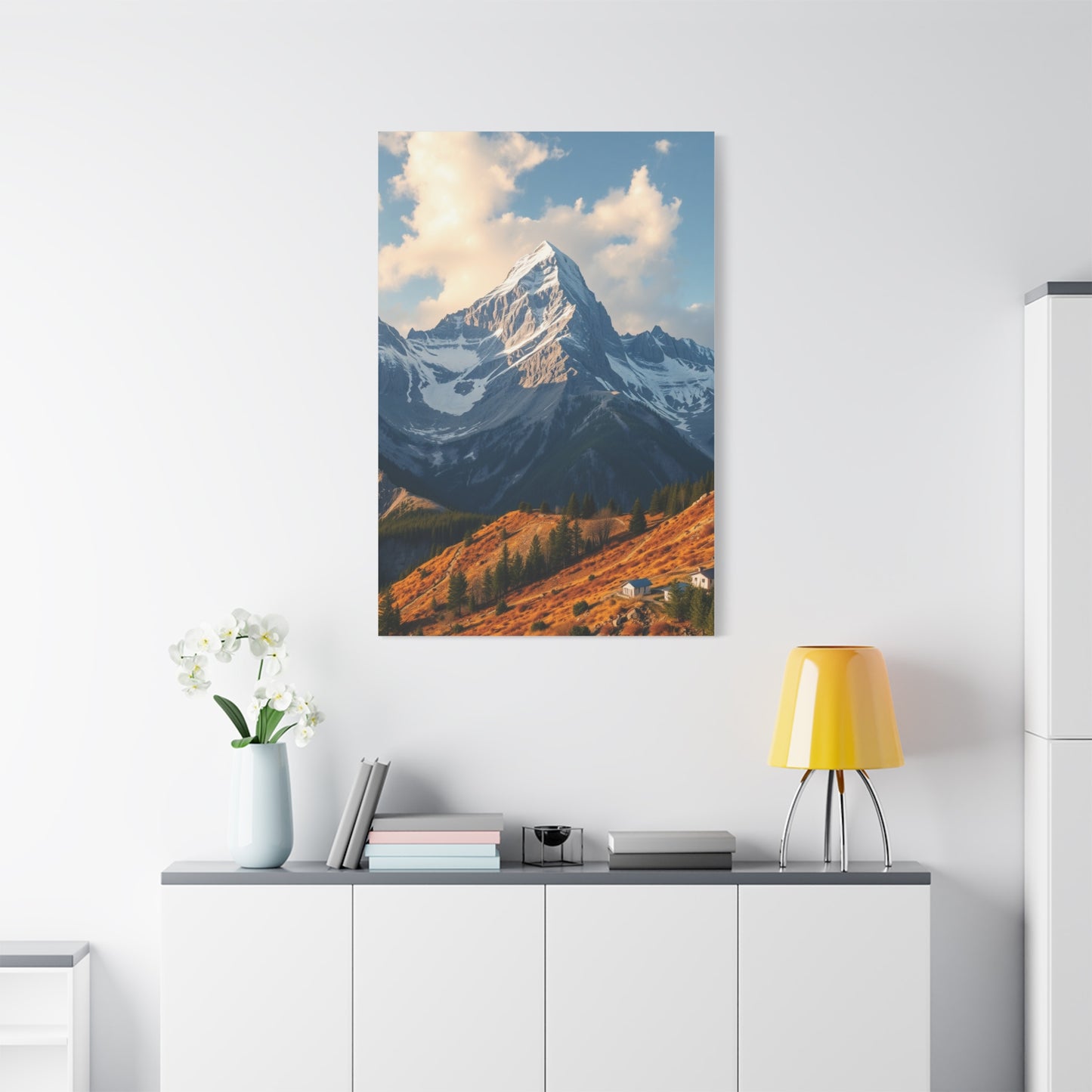Luminous Mountain Reflections Wall Art & Canvas Print