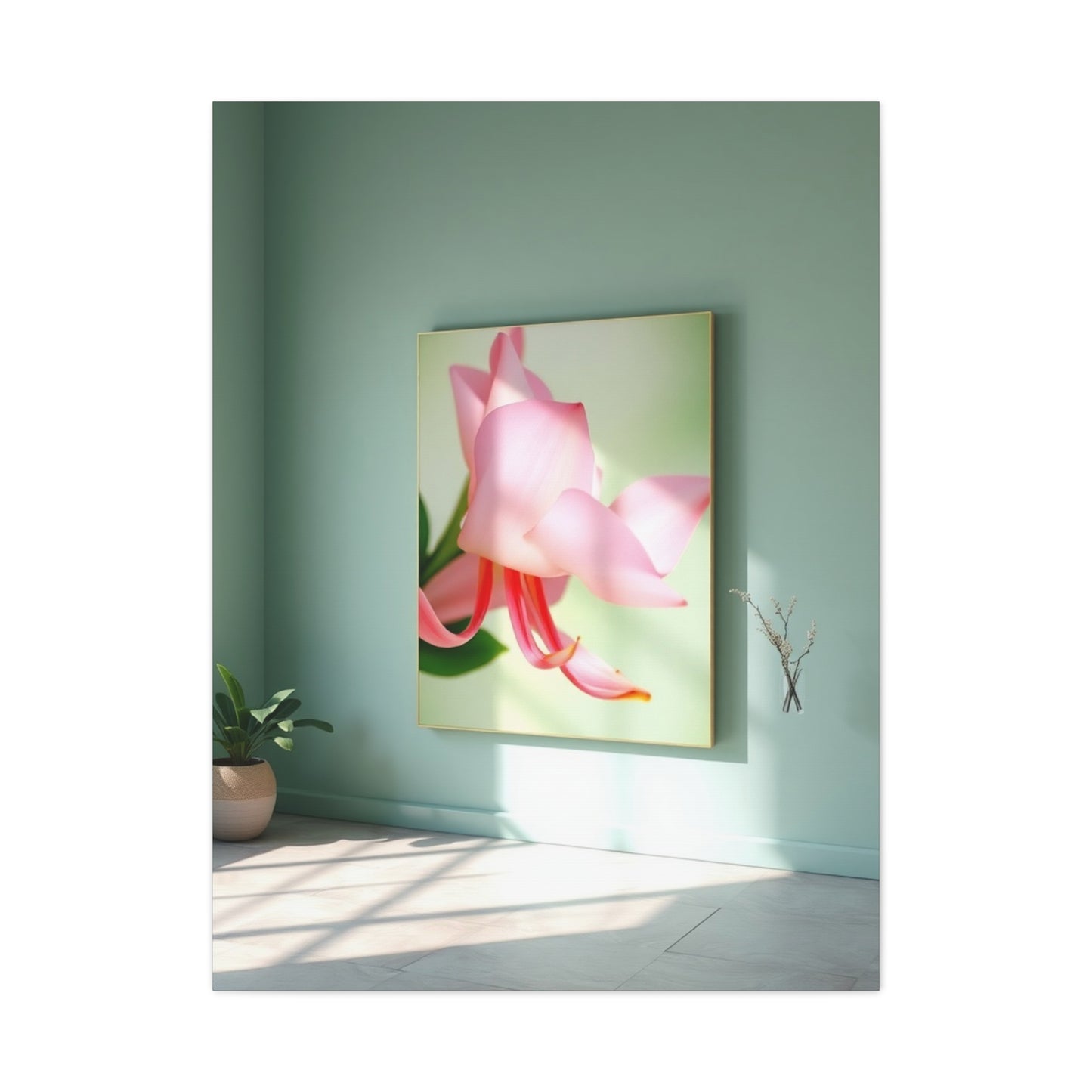 Green & Pink Canvas Art Luxury Canvas Wall Art & Canvas Print