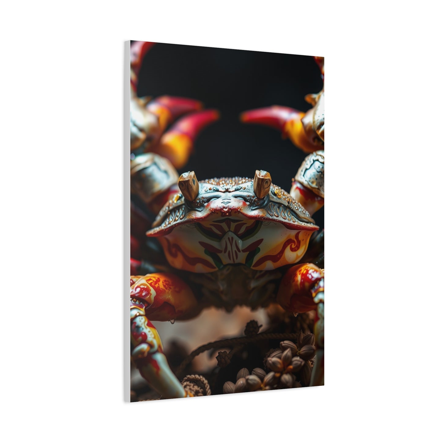 Crimson Crustacean Elegance Wall Art & Canvas Print