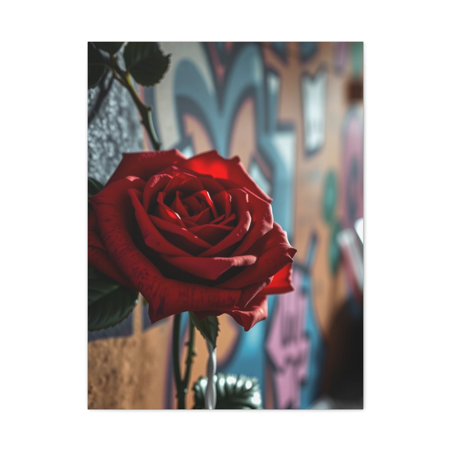 Roses in Urban Symphony Wall Art & Canvas Print