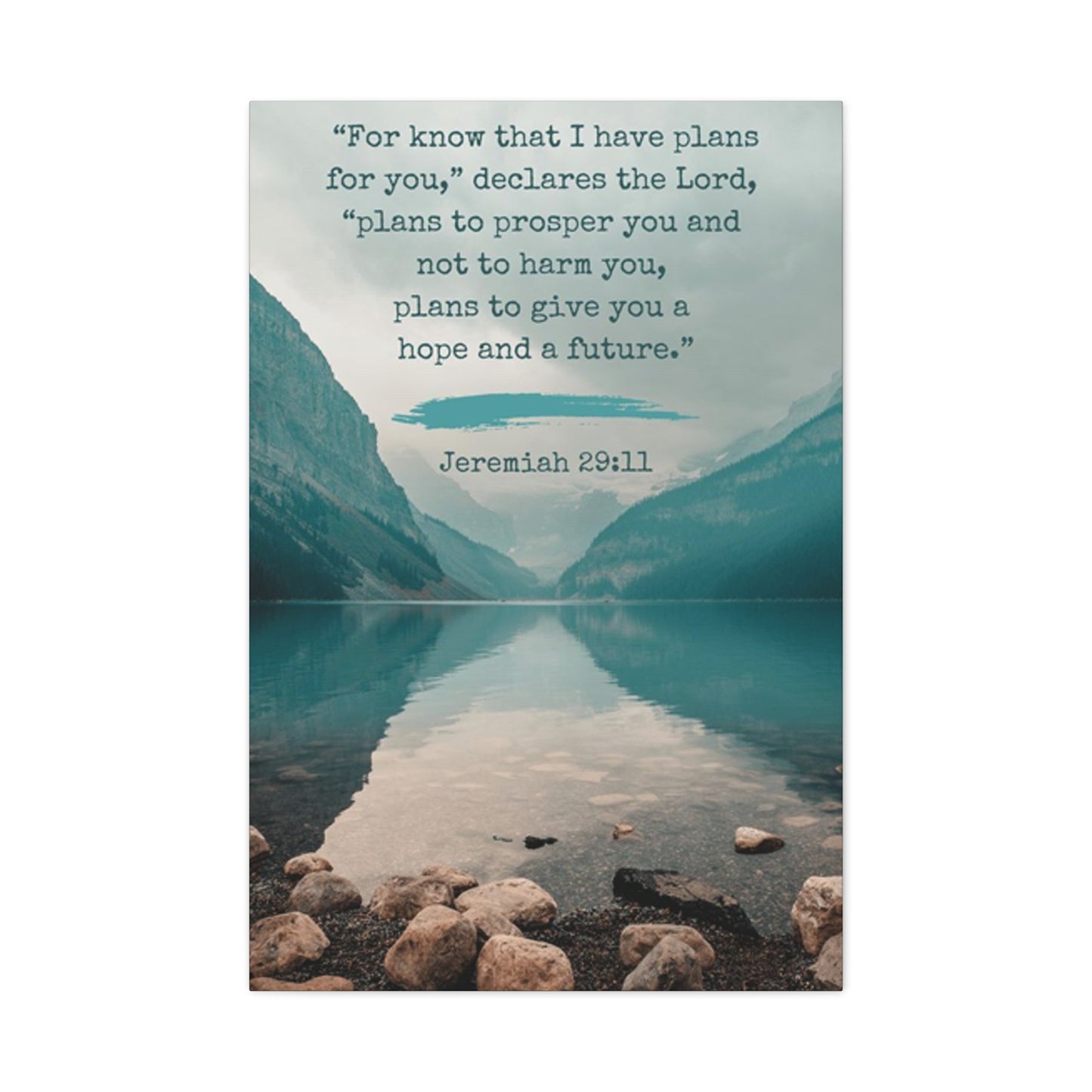 Jeremiah 29:11 Quote Poster Wall Art & Canvas Prints