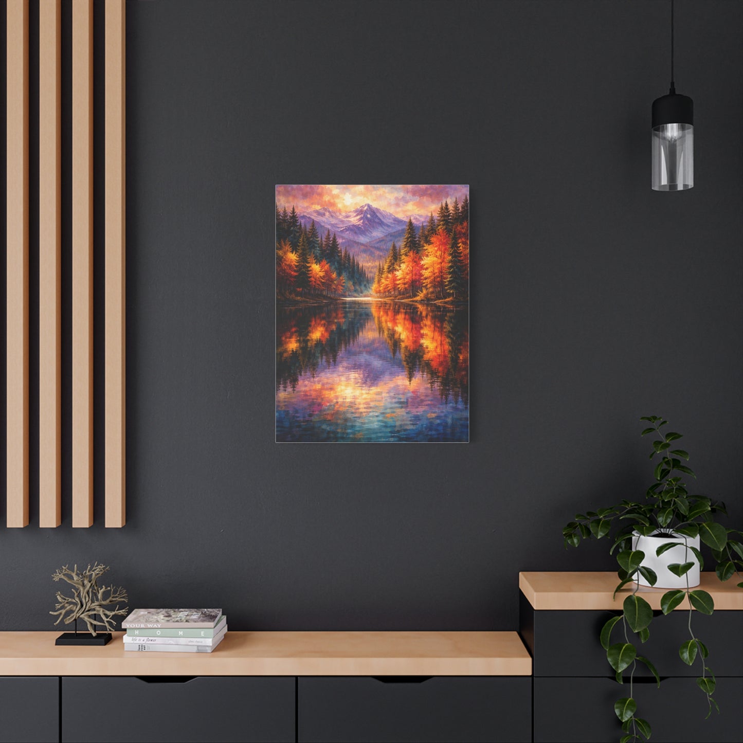 Vivid Forest Reflections Landscape Wall Art & Canvas Print