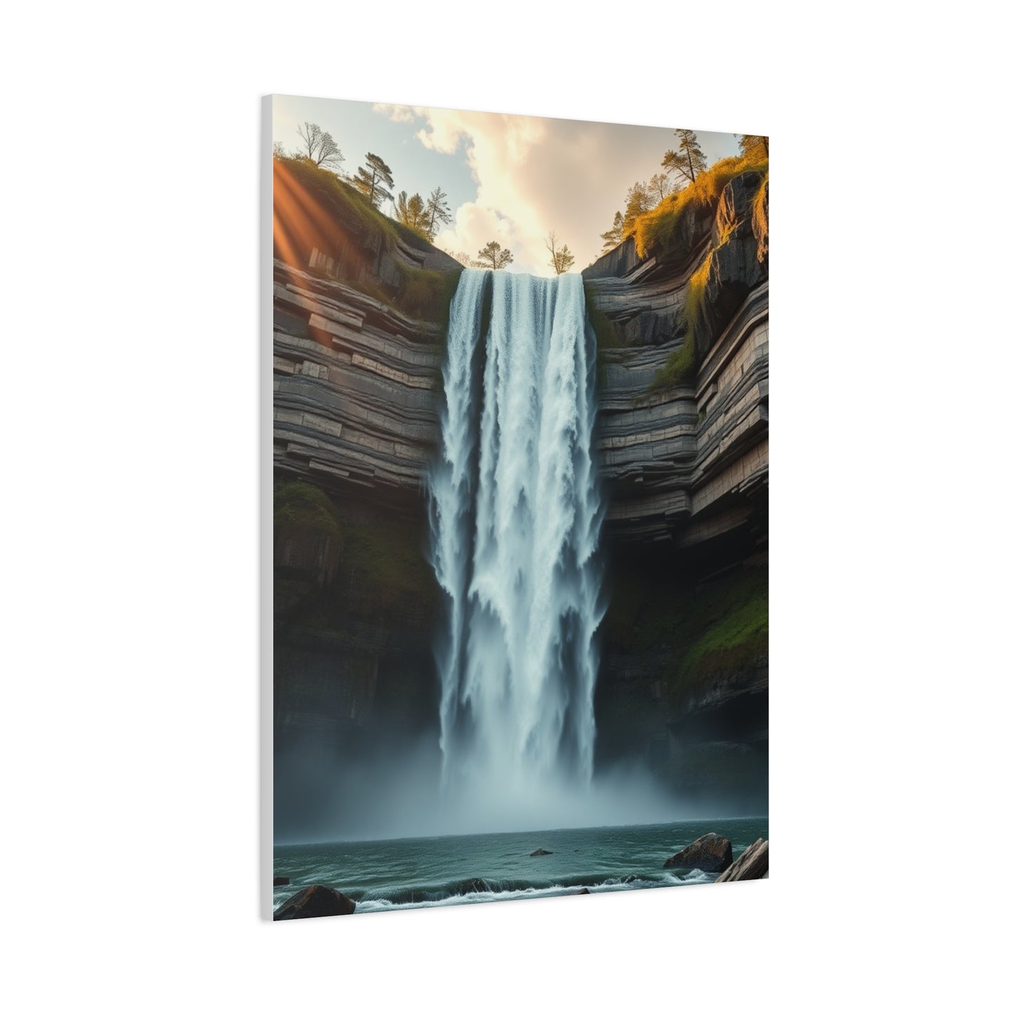 Pristine Cascade Tapestry Wall Art & Canvas Print