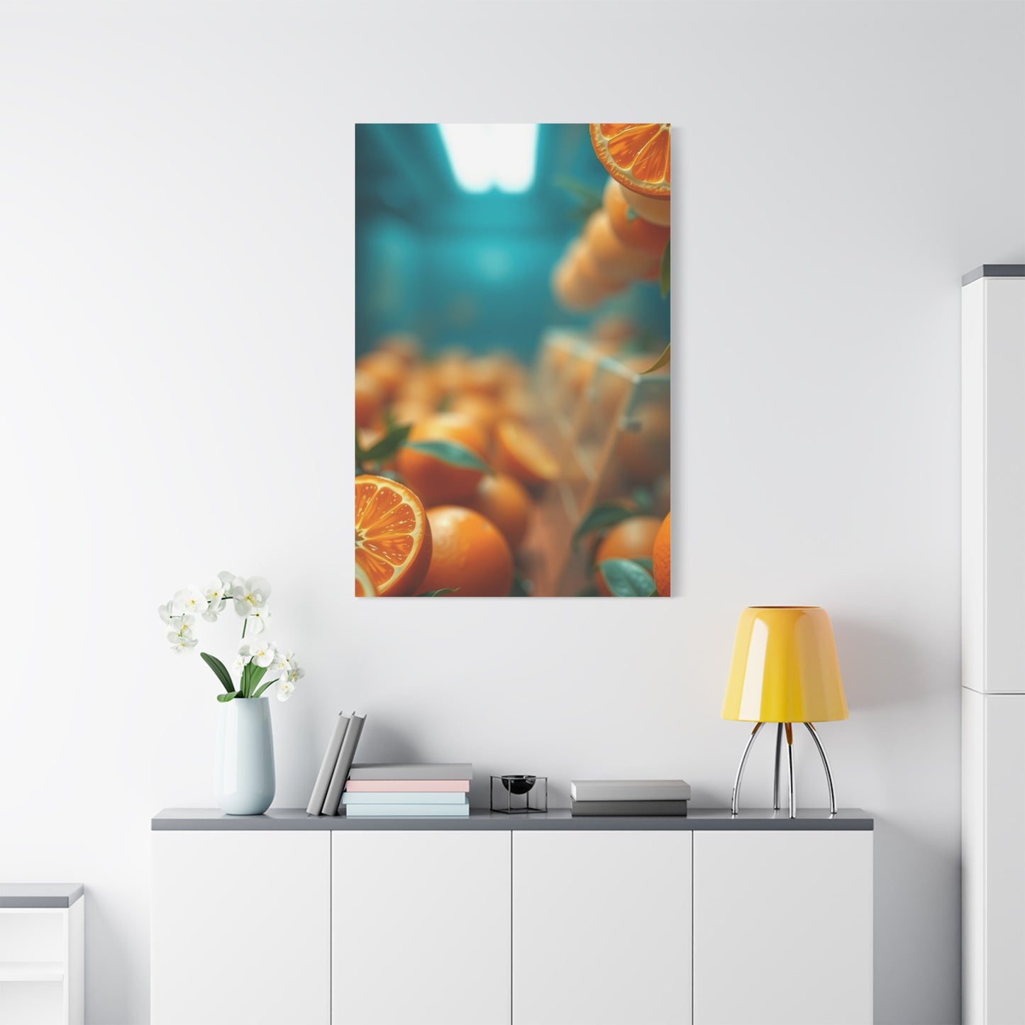 Tangerine Illumination Art Wall Art & Canvas Print