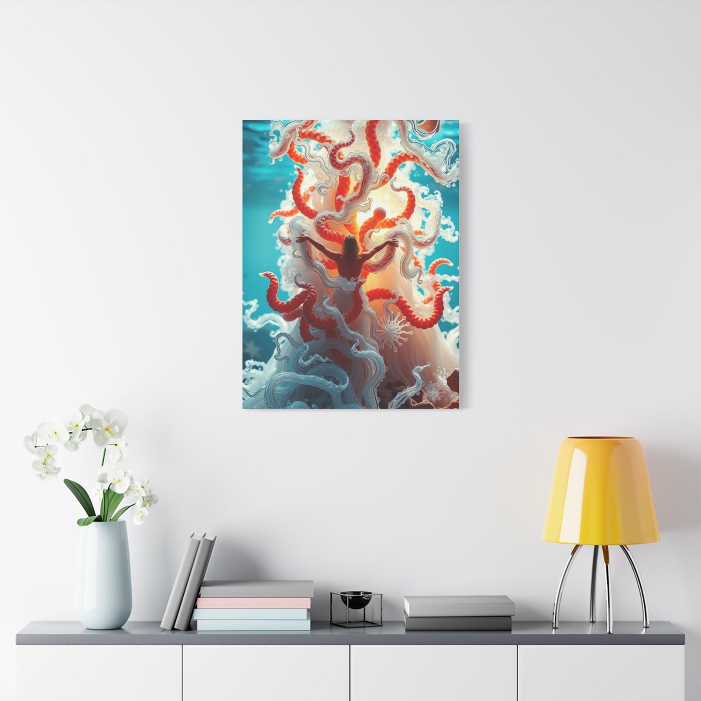Celestial Waves Masterpiece Wall Art & Canvas Print