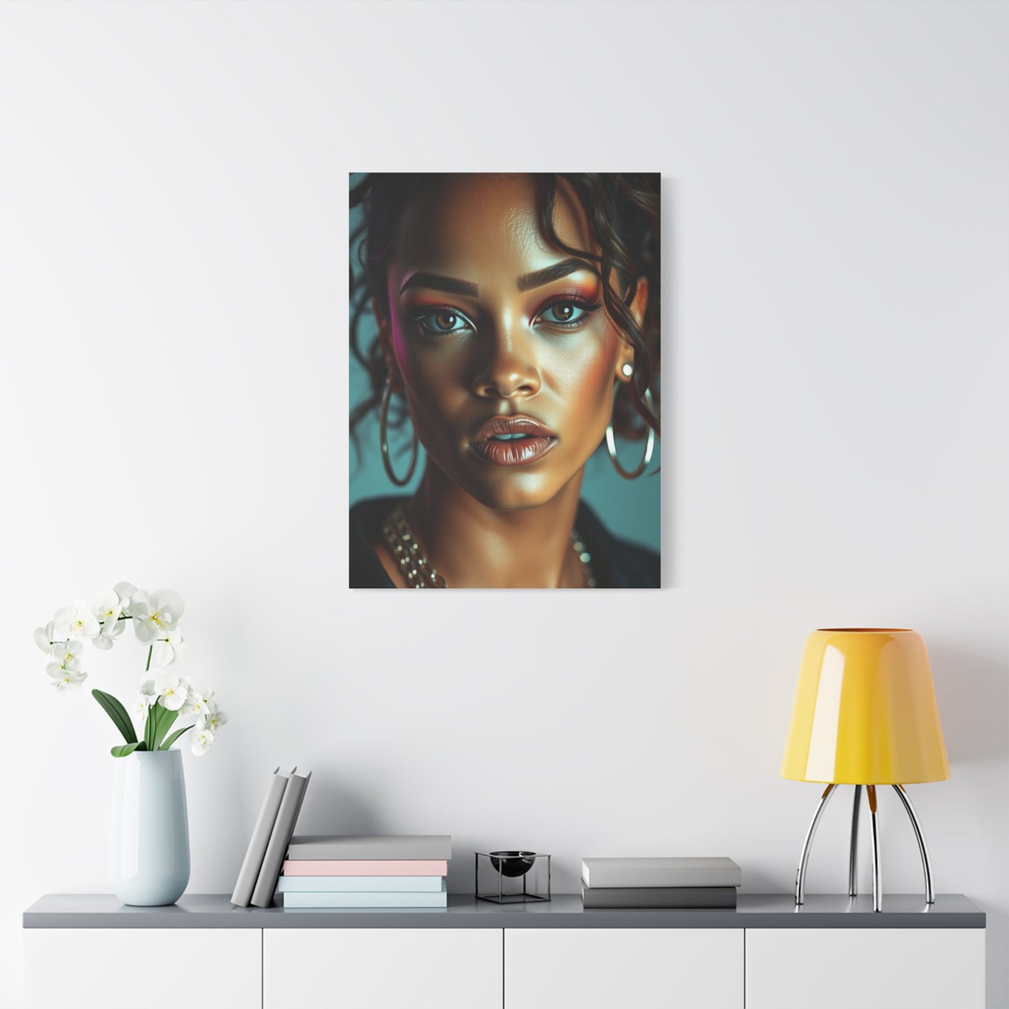 Ethereal Rihanna Portraits Canvas Wall Art & Canvas Print