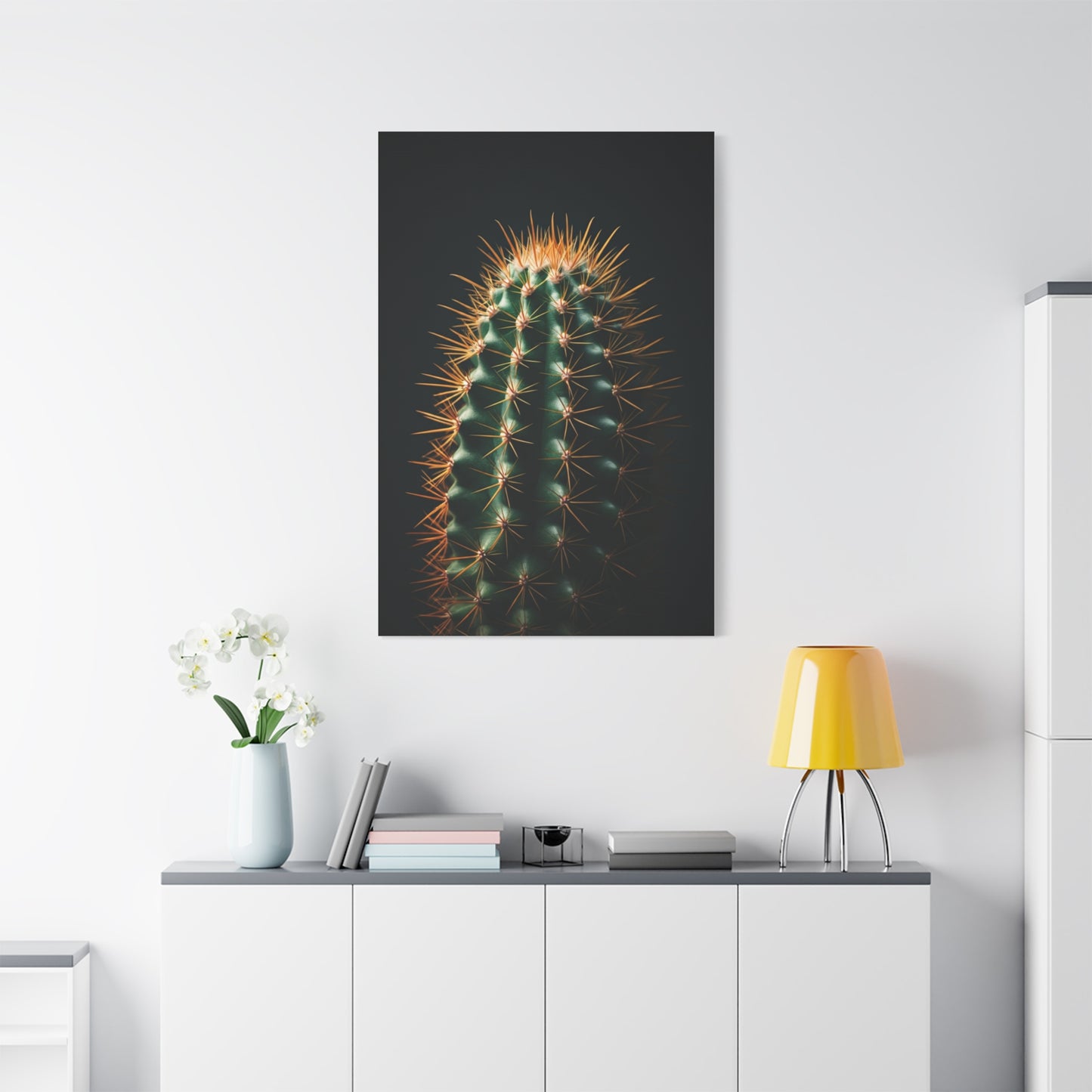 Golden Spine Barrel Cactus Close-Up Wall Art & Canvas Prints