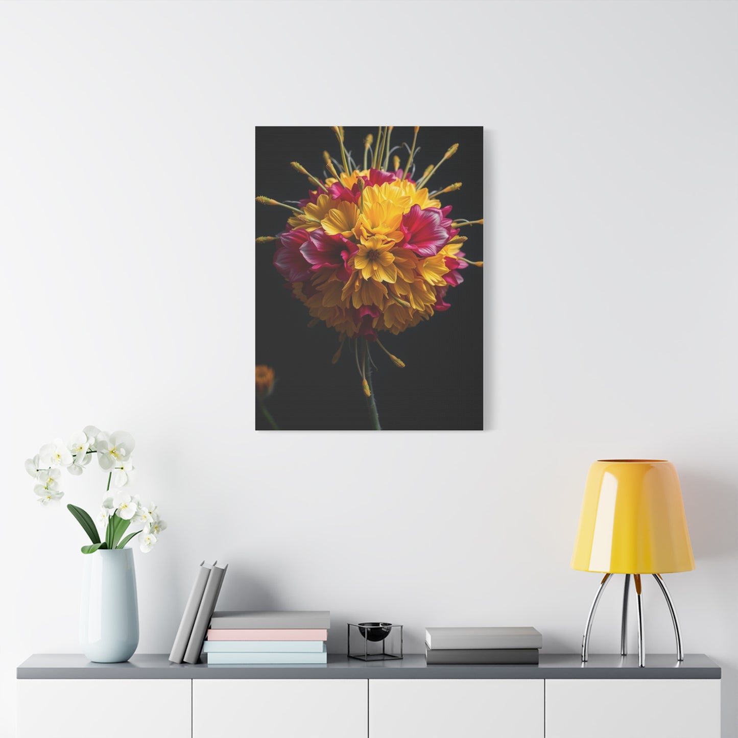 Floral Majesty Portrait Wall Art & Canvas Print