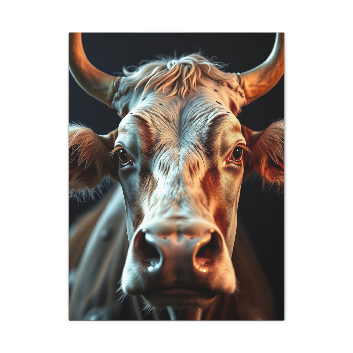 Bovine Elegance Canvas wall art & canvas print