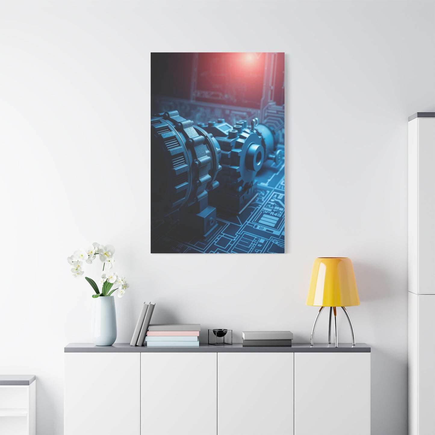 Supreme Engineering & Machinery Blueprints Art Collection Wall Art & Canvas Print