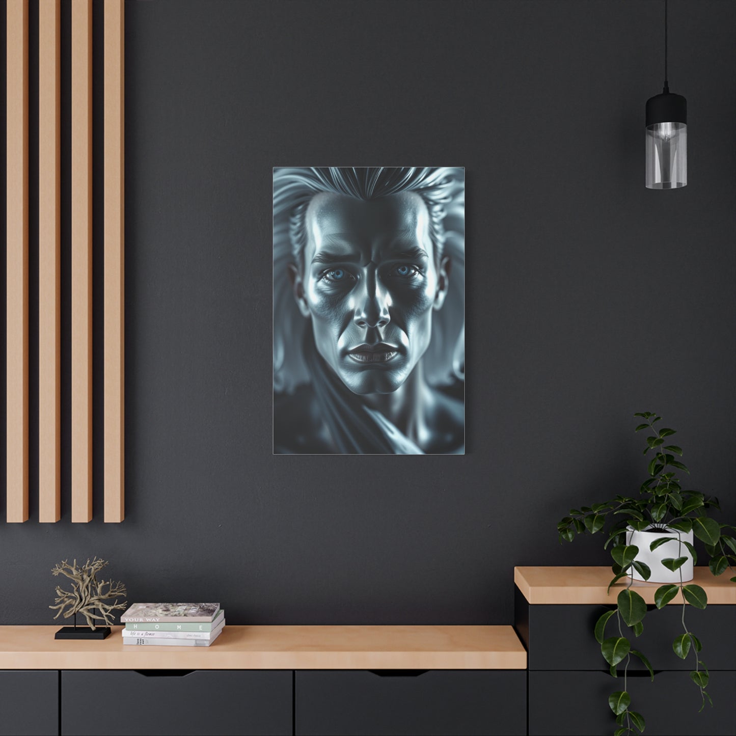 Black, White & Blue Art Supreme Gallery Wall Art & Canvas Print