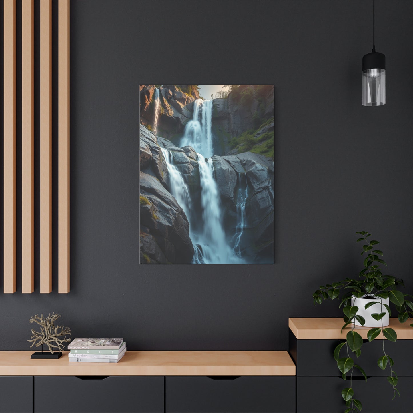 Sublime Cascade Abstraction Wall Art & Canvas Print