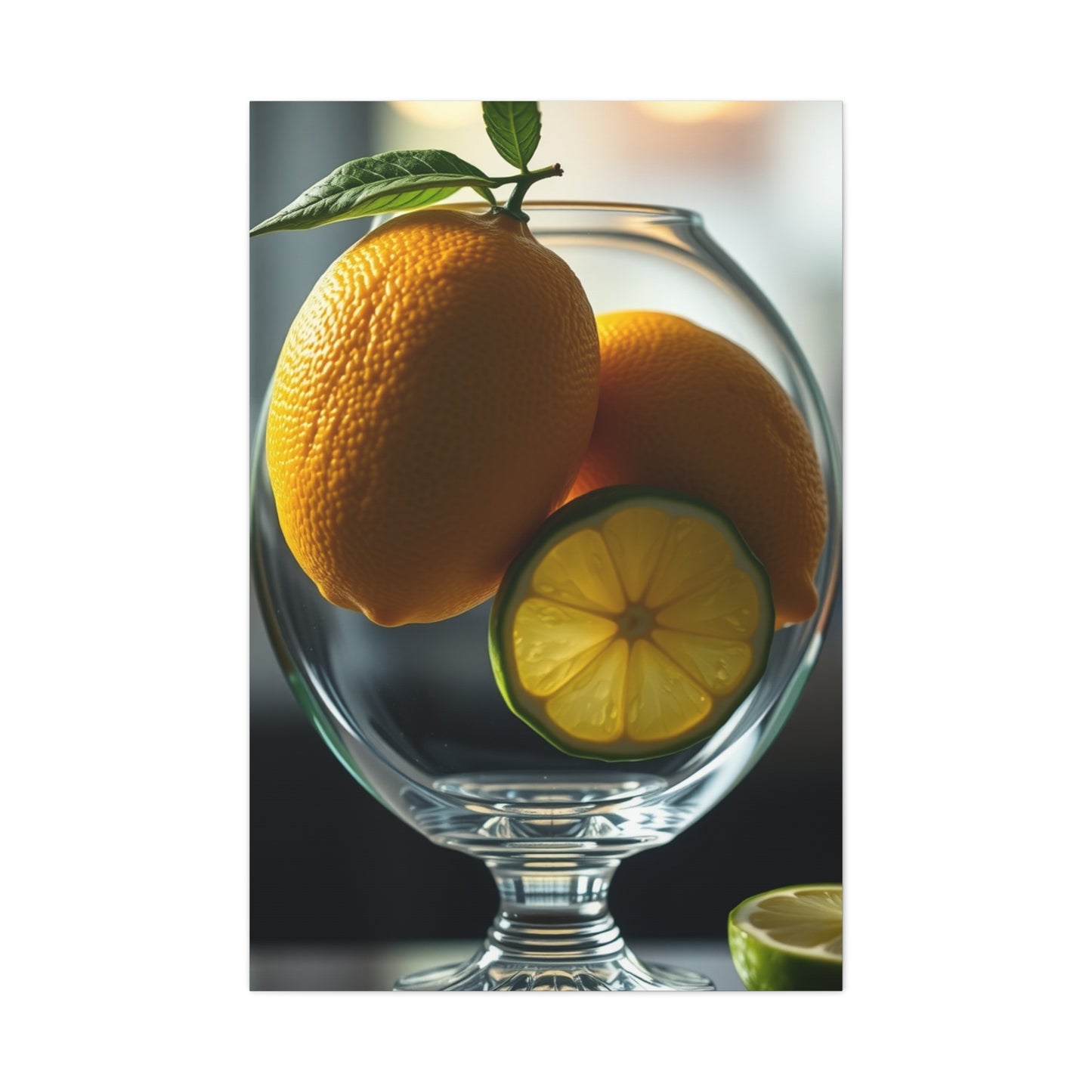 Vision Lemon & Lime Art Art Wall Art & Canvas Print