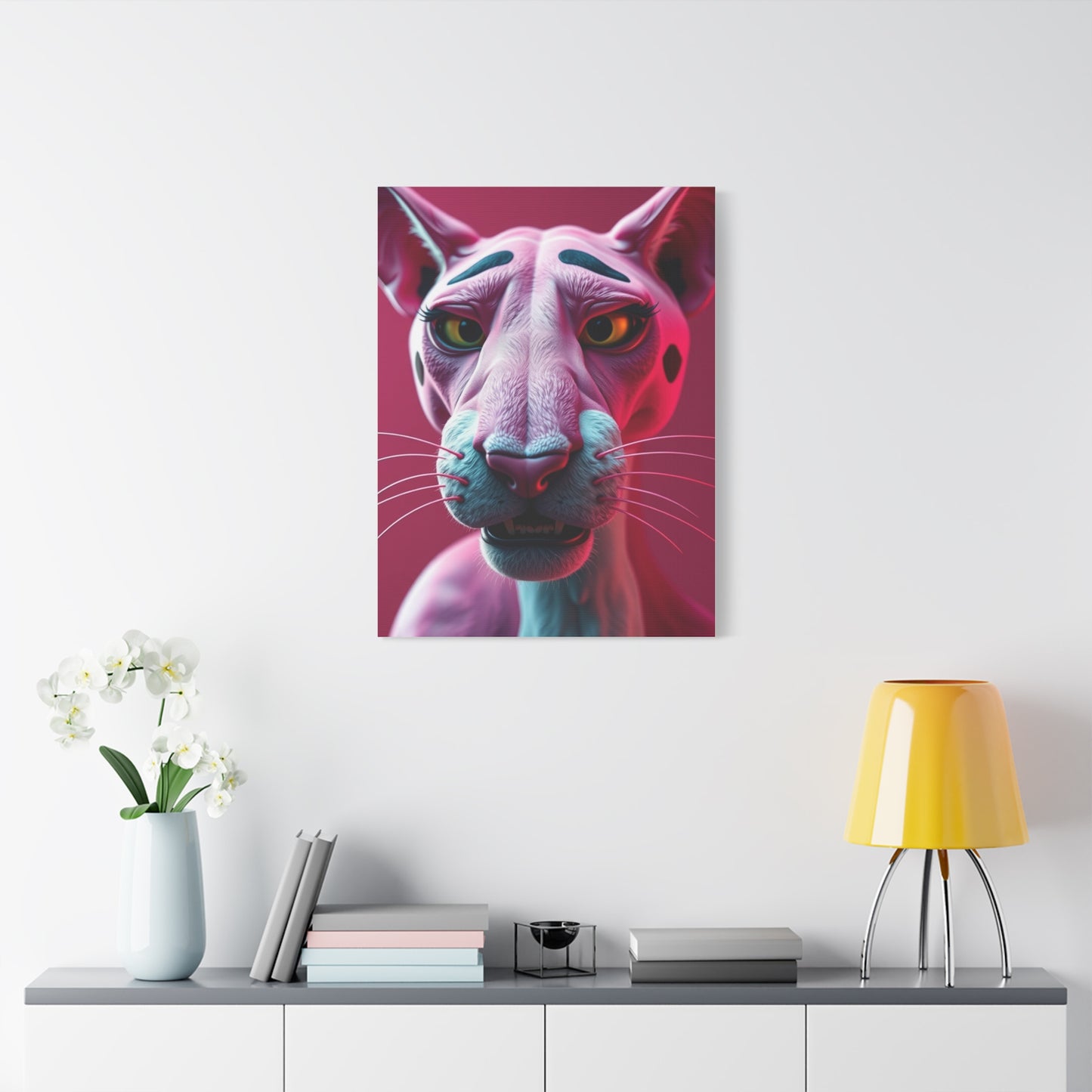 Roseate Panther Opus Wall Art & Canvas Print