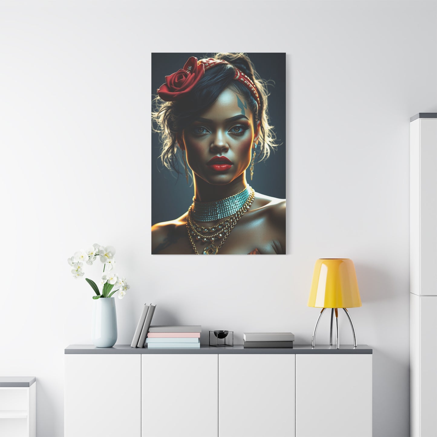 Rihannas Timeless Beauty Canvas Wall Art & Canvas Print