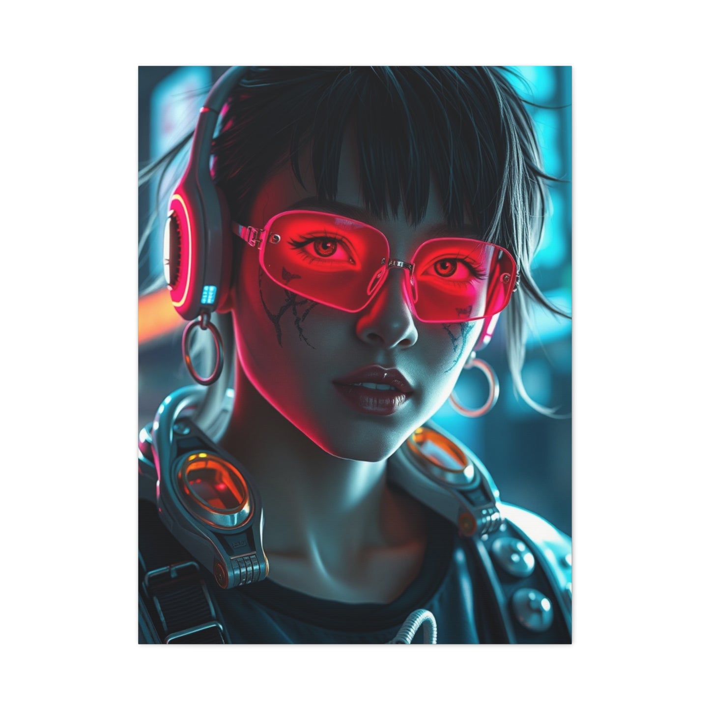 Vision Cyberpunk Art Art Wall Art & Canvas Print