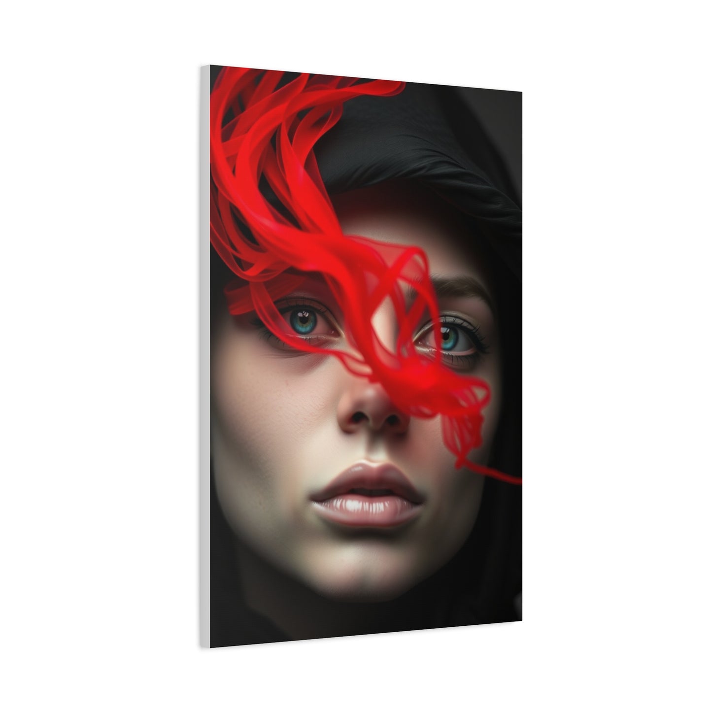 Masterpiece Black, White & Red Art Vision Wall Art & Canvas Print