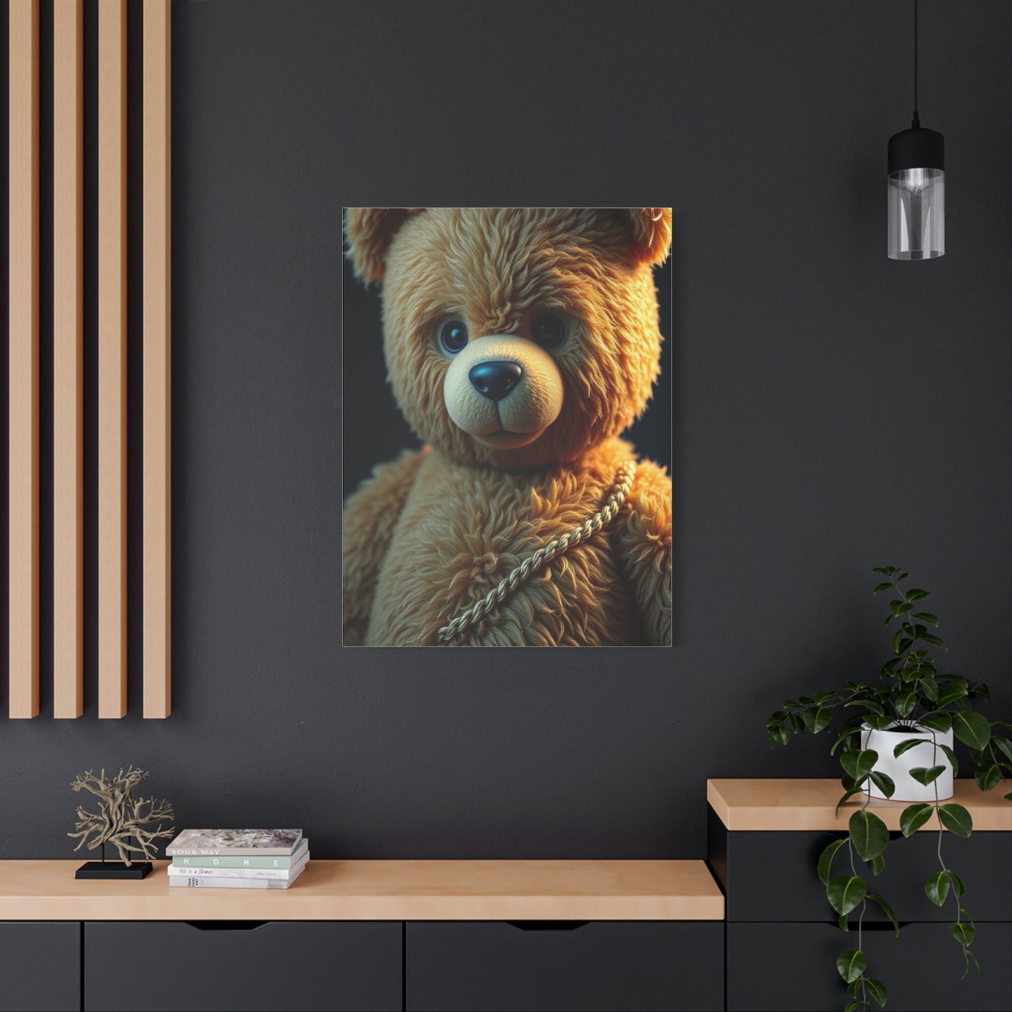 Luxe Teddy Aesthetic Canvas Wall Art & Canvas Print