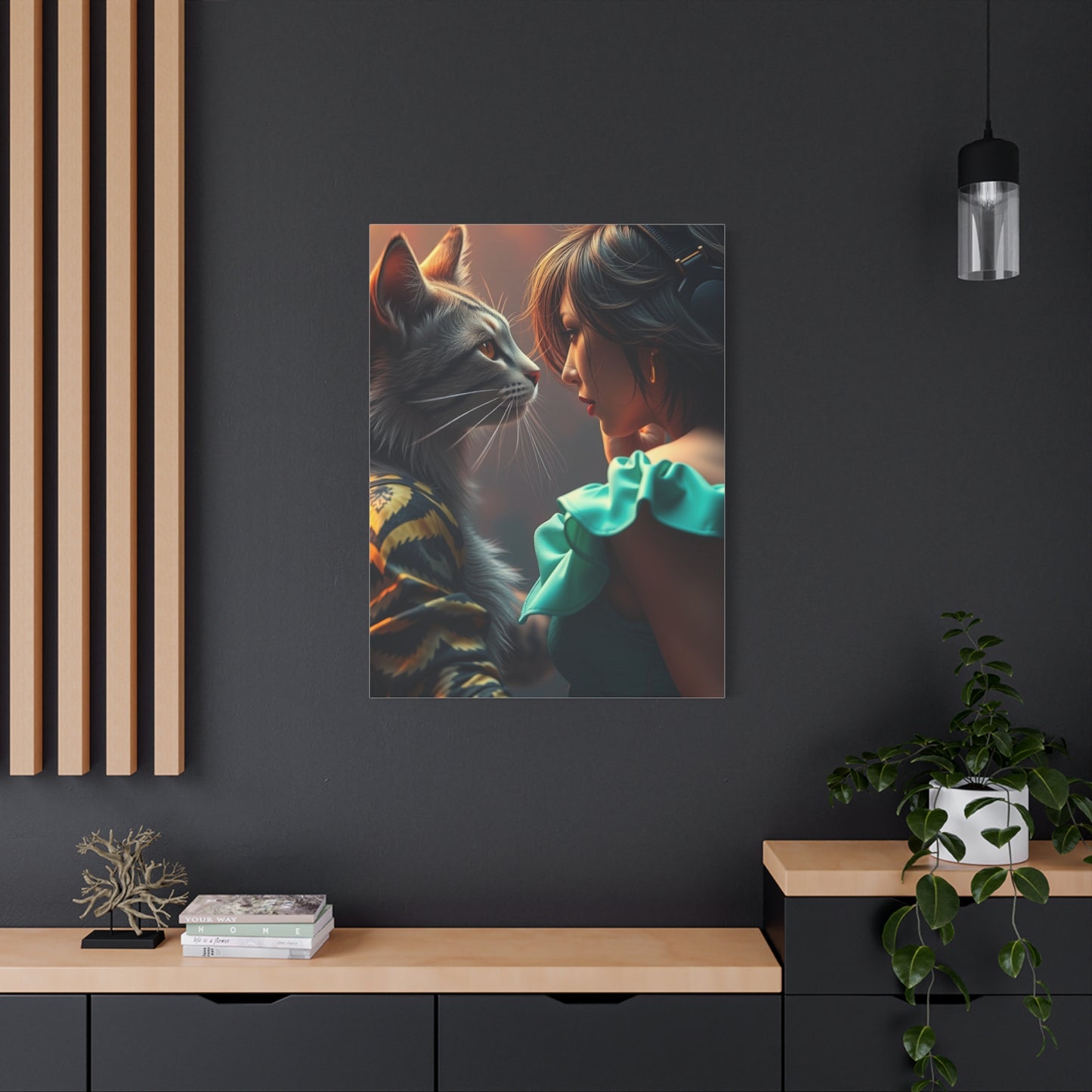 Masterpiece Catfight Art Vision Wall Art & Canvas Print