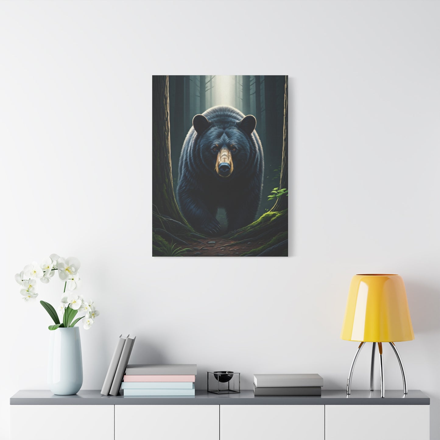 Forest Path Guardian Bear Wall Art & Canvas Prints