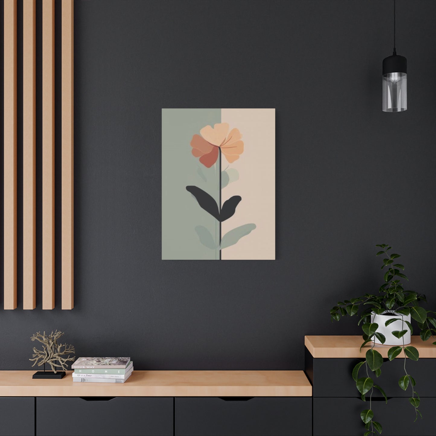 Pink Flower Entryway Wall Art & Canvas Prints