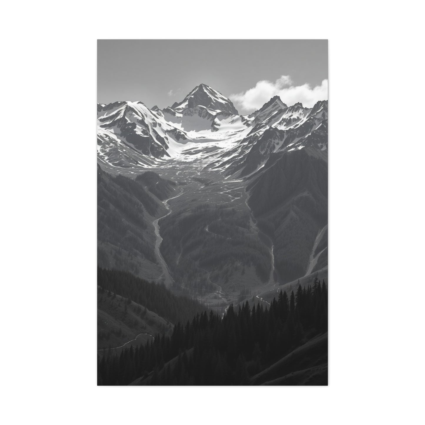 Supreme Black & White Scenic Landscapes Art Collection Wall Art & Canvas Print