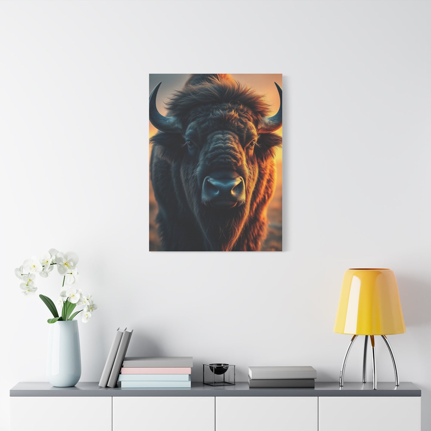 Bison Majesty Mural Wall Art & Canvas Print