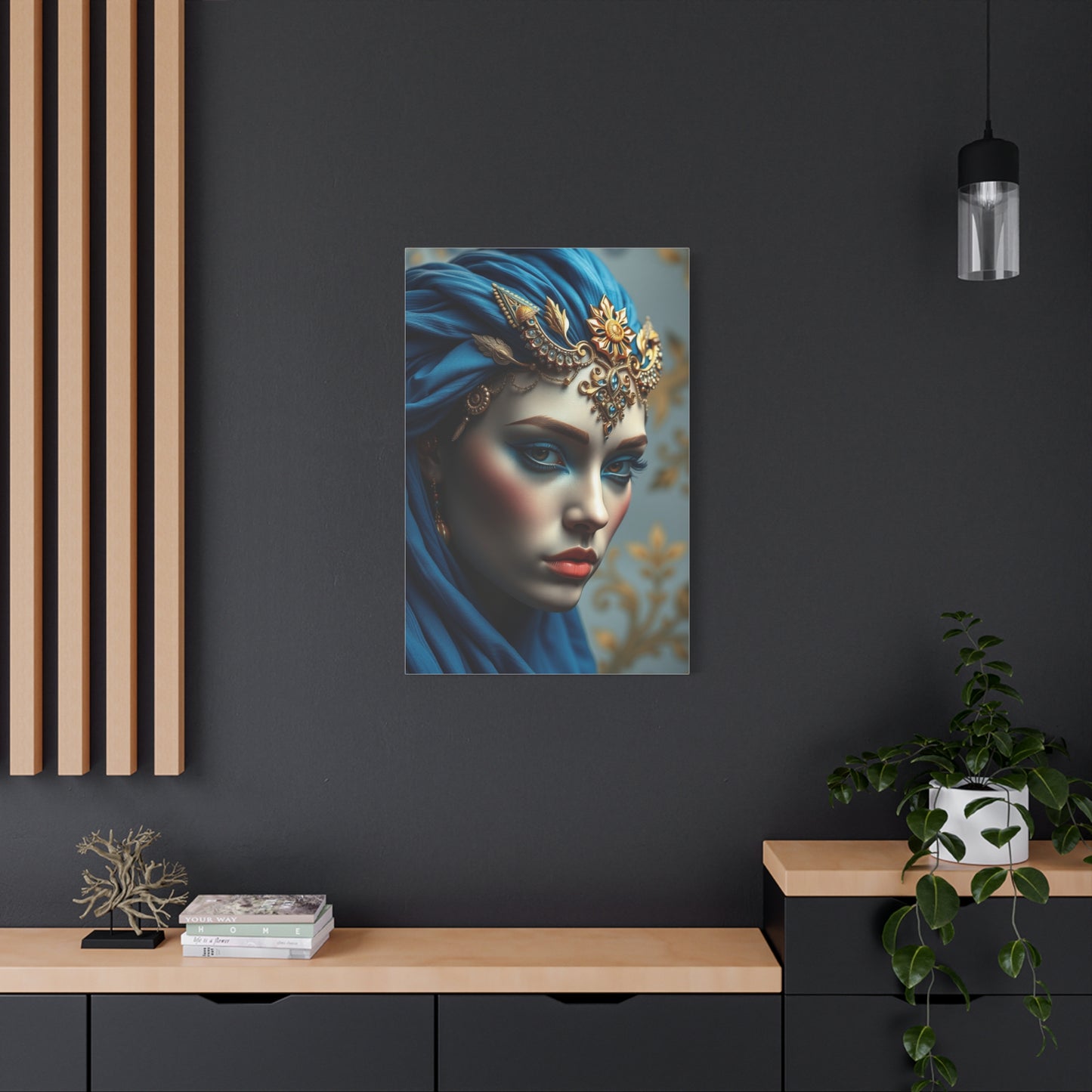 Blue & Gold Art Supreme Gallery Wall Art & Canvas Print