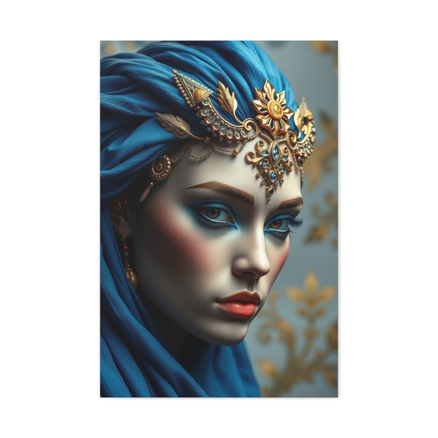 Blue & Gold Art Supreme Gallery Wall Art & Canvas Print