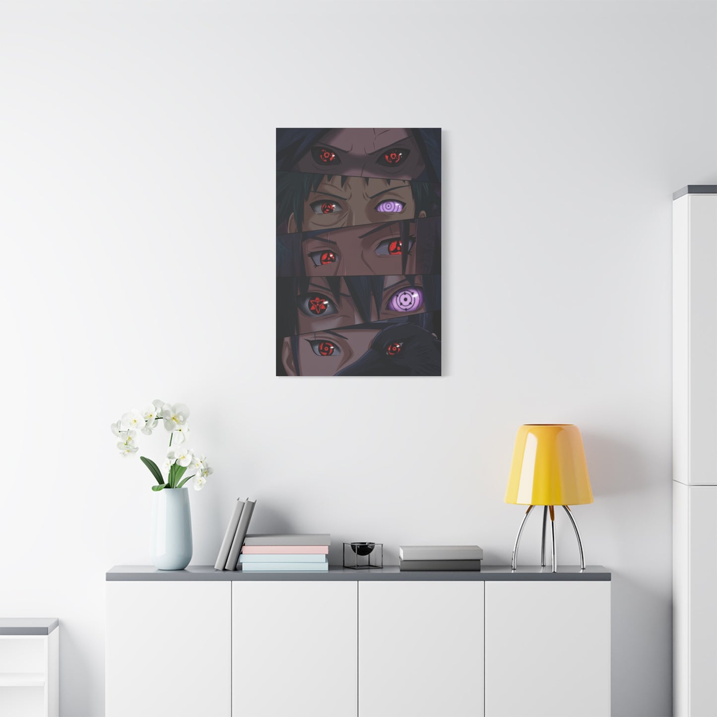 Naruto Uchiha Visual Prowess Eyes Poster Wall Art & Canvas Print