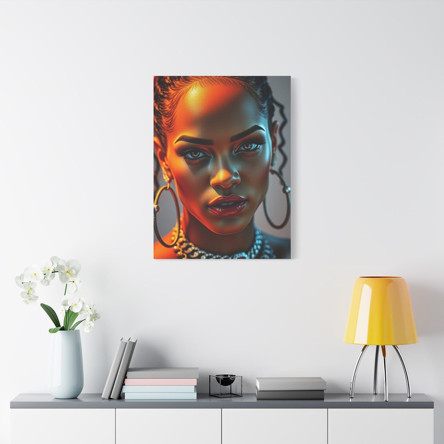 Rihannas Captivating Spirit Art Wall Art & Canvas Print
