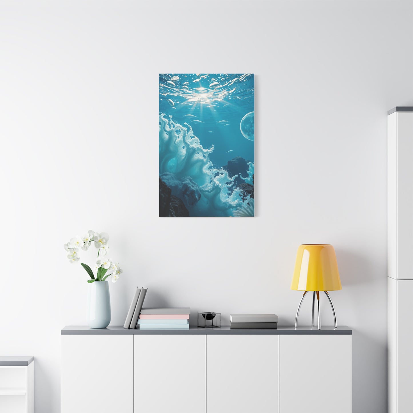 Cerulean Dreamscape Artwork Wall Art & Canvas Print