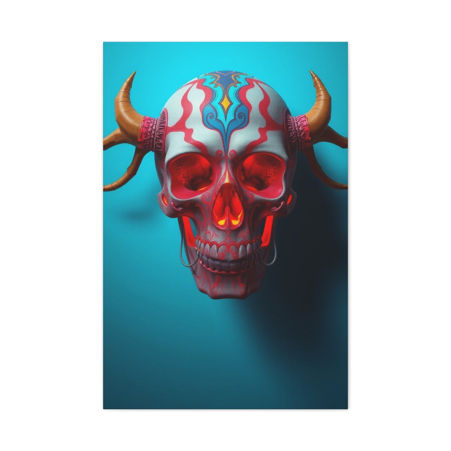 Elite 3D Trippy Skull Art By Ali Gulec Art Vision Wall Art & Canvas Print