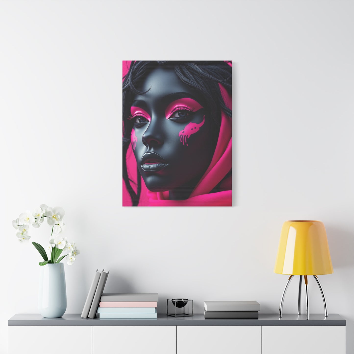 Supreme Black & Pink Art Collection Wall Art & Canvas Print