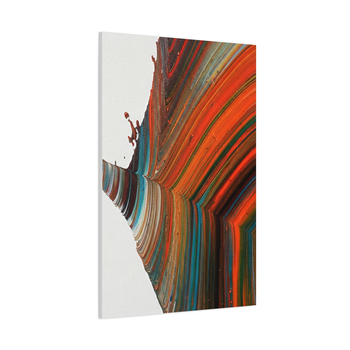 Warm Contour Flow Abstract Wall Art & Canvas Prints
