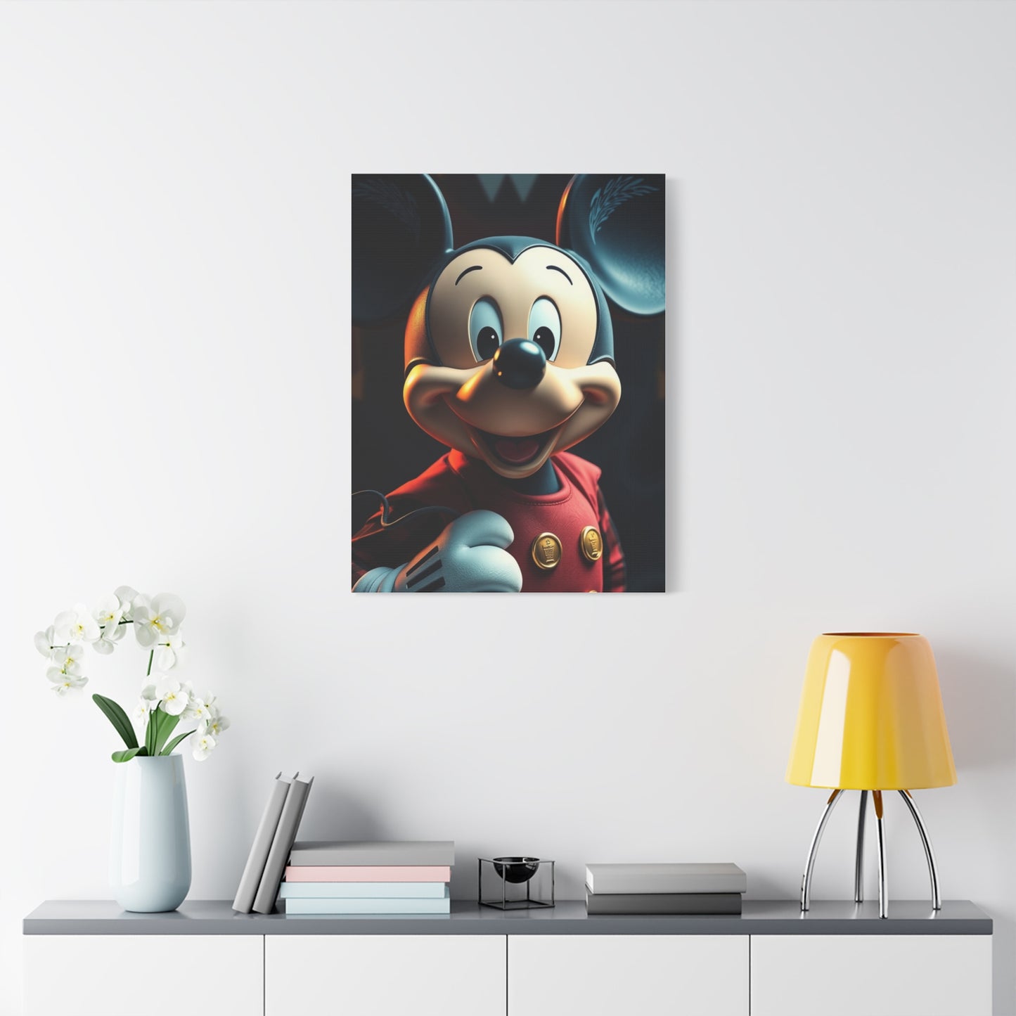 Noble Mickey Illustration Wall Art & Canvas Print