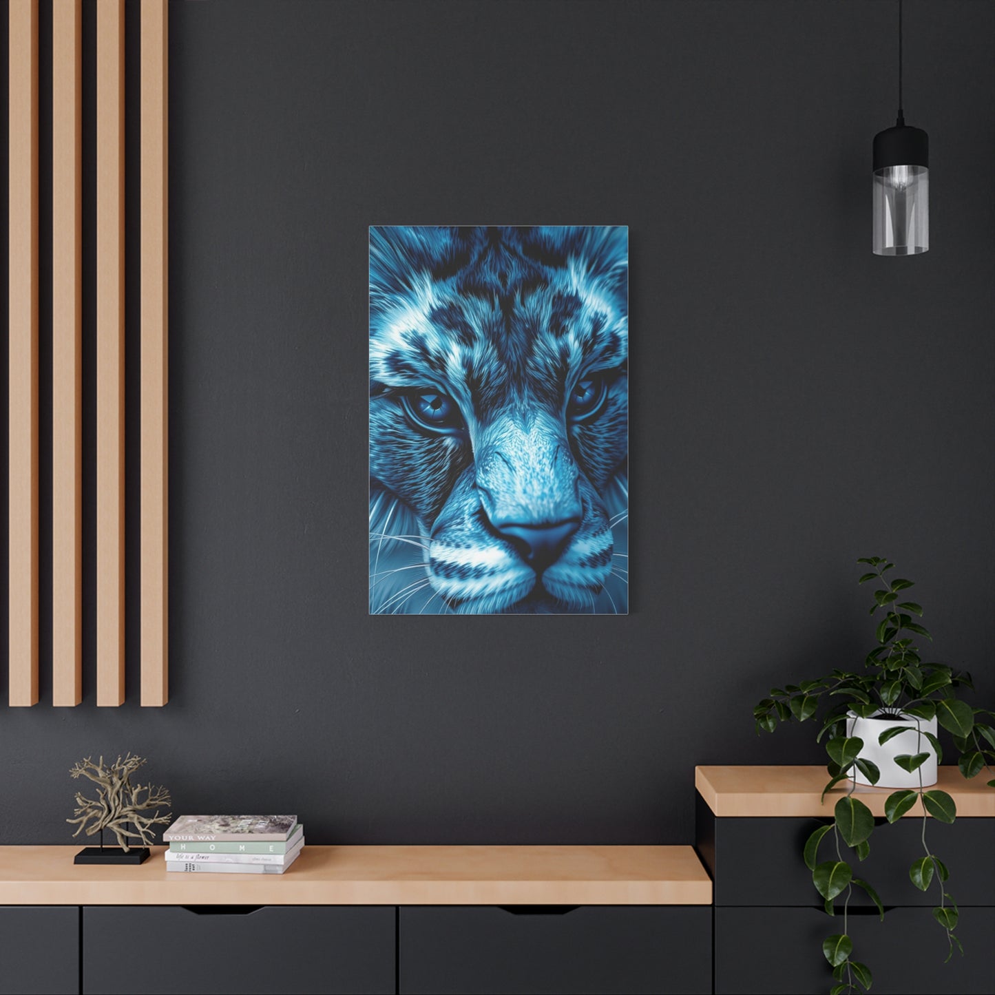 Masterpiece Blue & Gray Art Vision Wall Art & Canvas Print