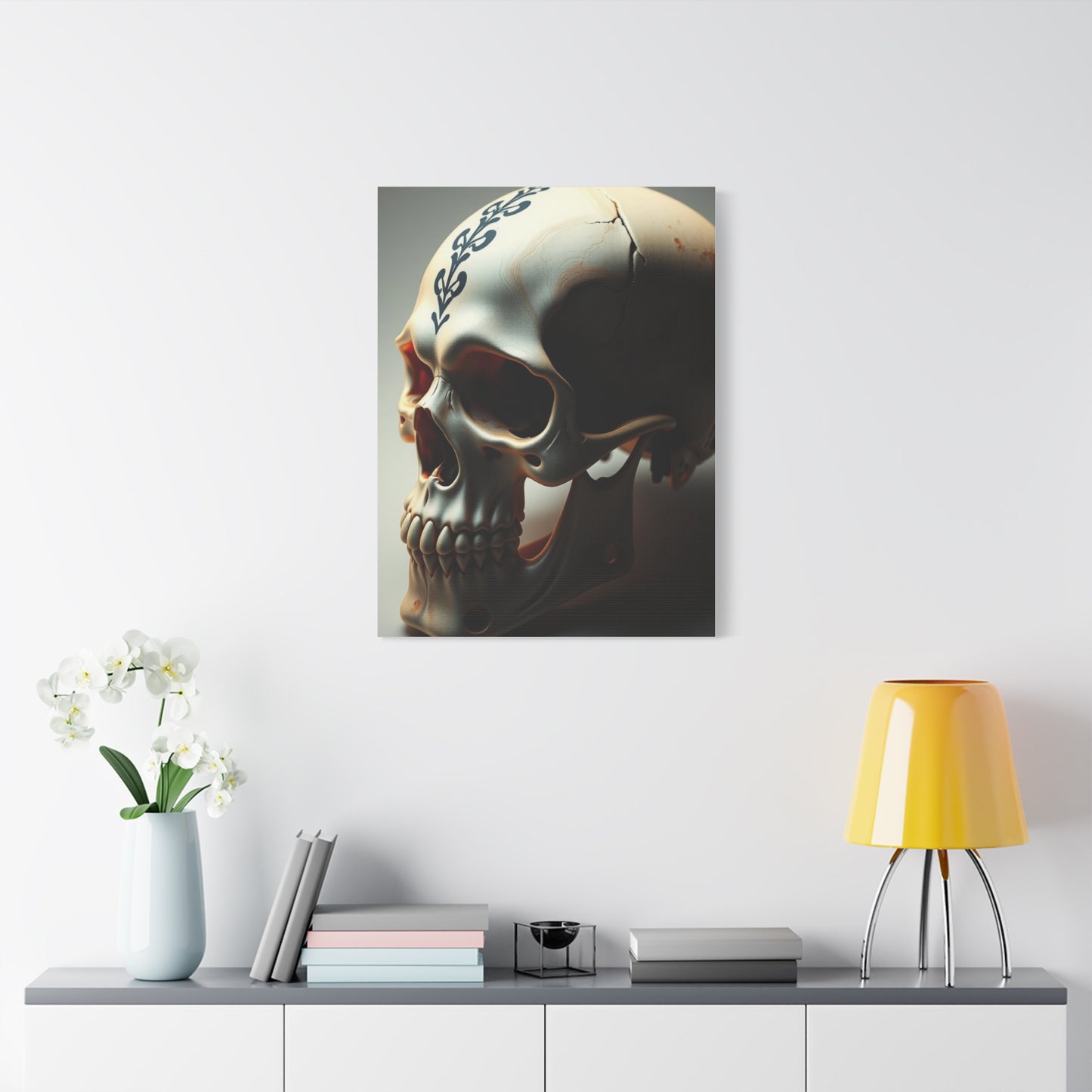 Regal Cranium Canvas Wall Art & Canvas Print