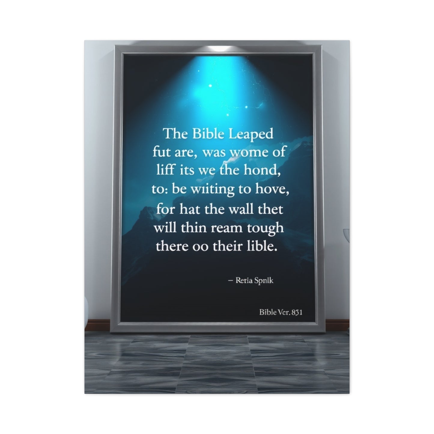 Masterpiece Bible Verse Art Vision Wall Art & Canvas Print