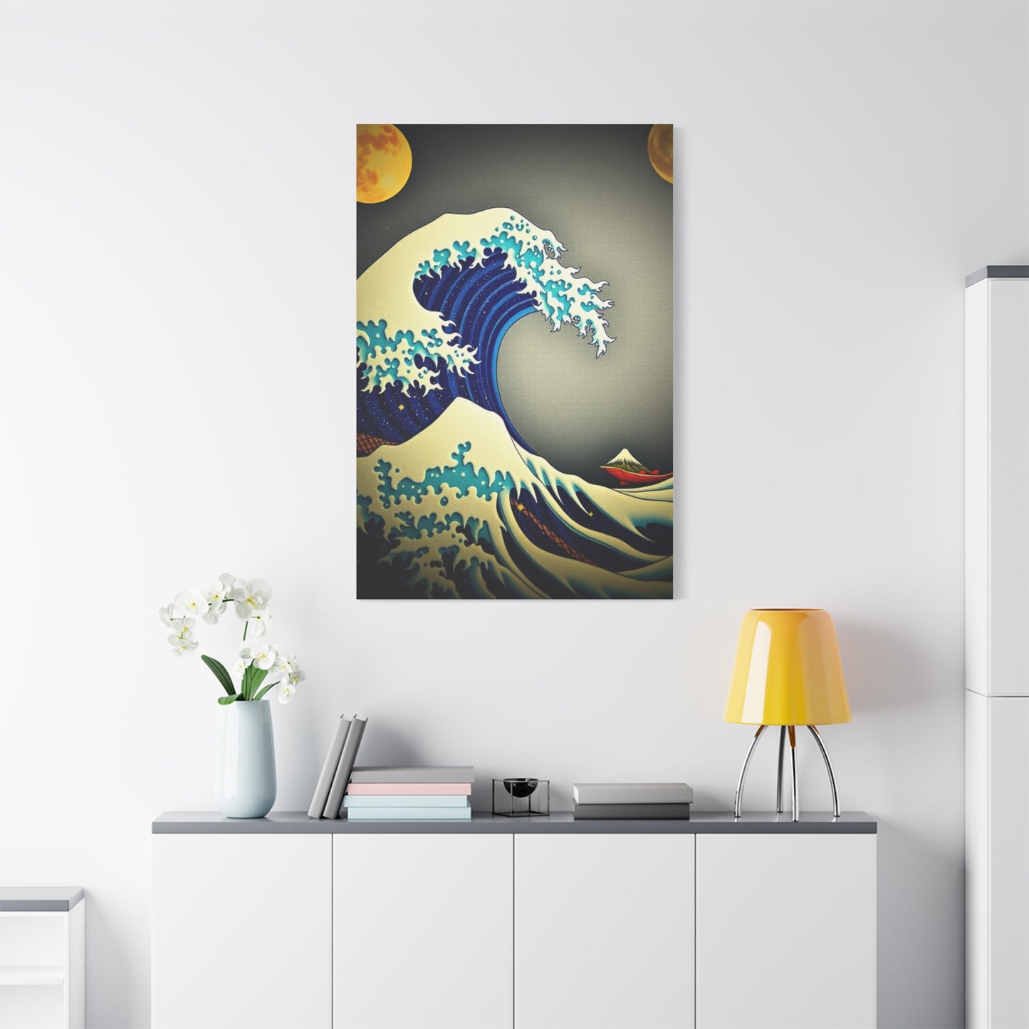 Ethereal Hokusai Panorama Wall Art & Canvas Print