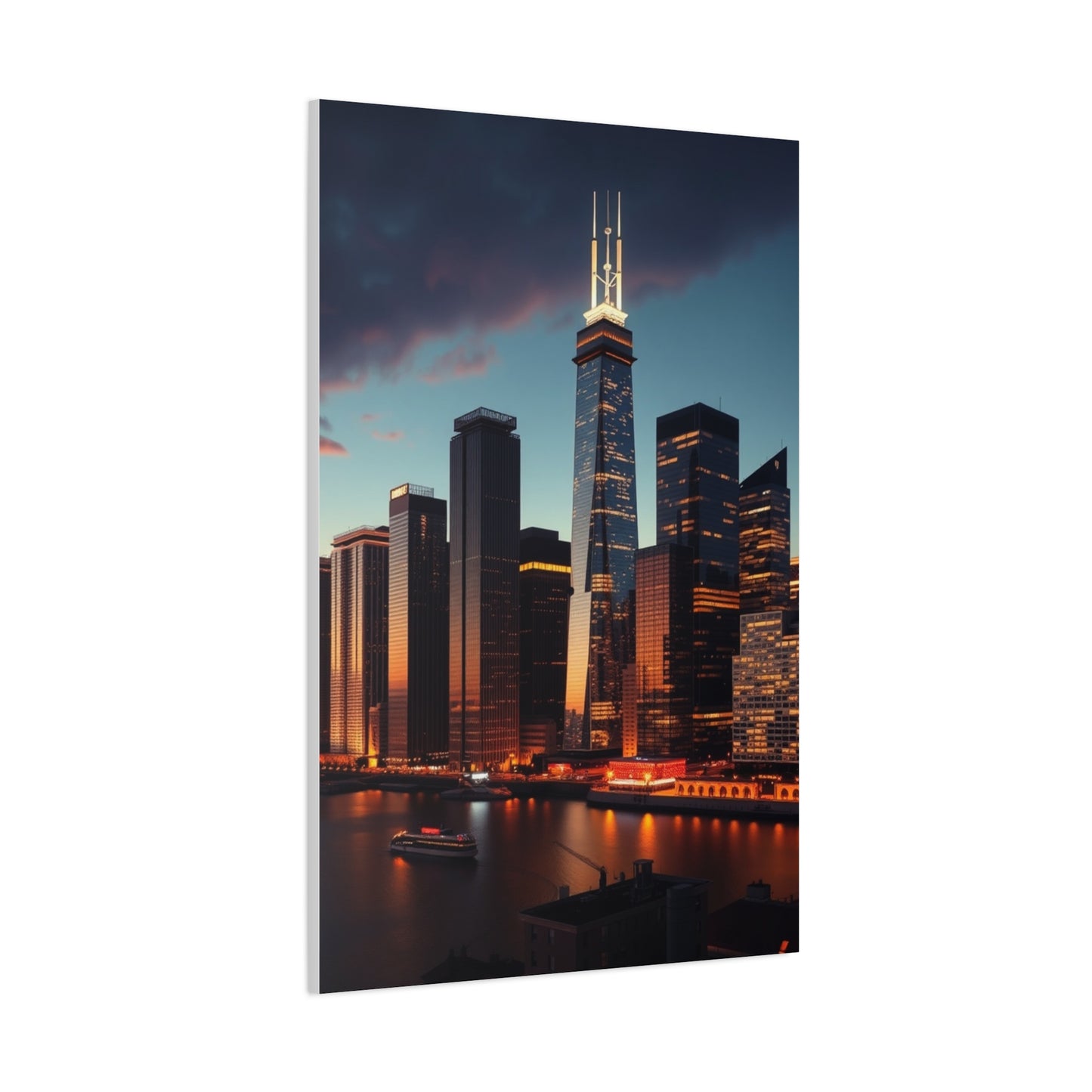 Chicago Skylines Art Supreme Gallery Wall Art & Canvas Print