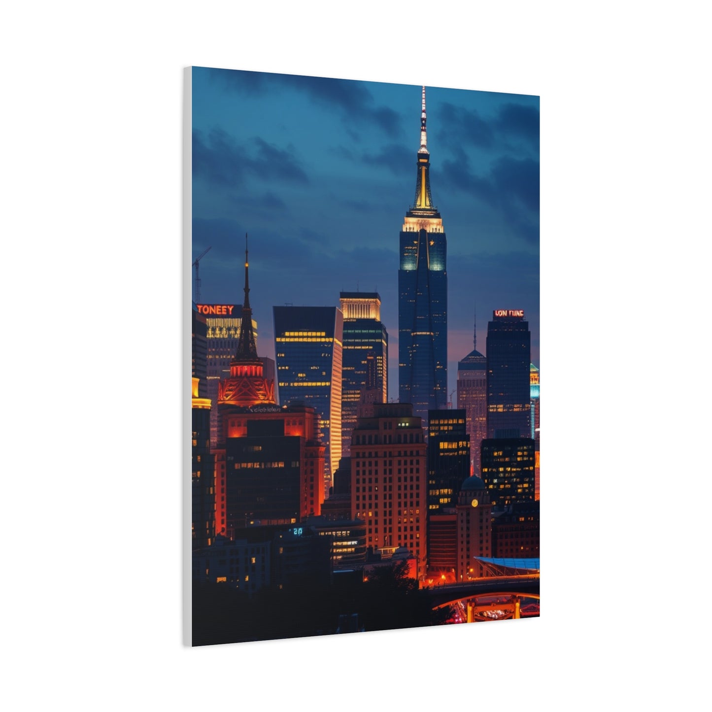 Vision City Skylines Art Art Wall Art & Canvas Print