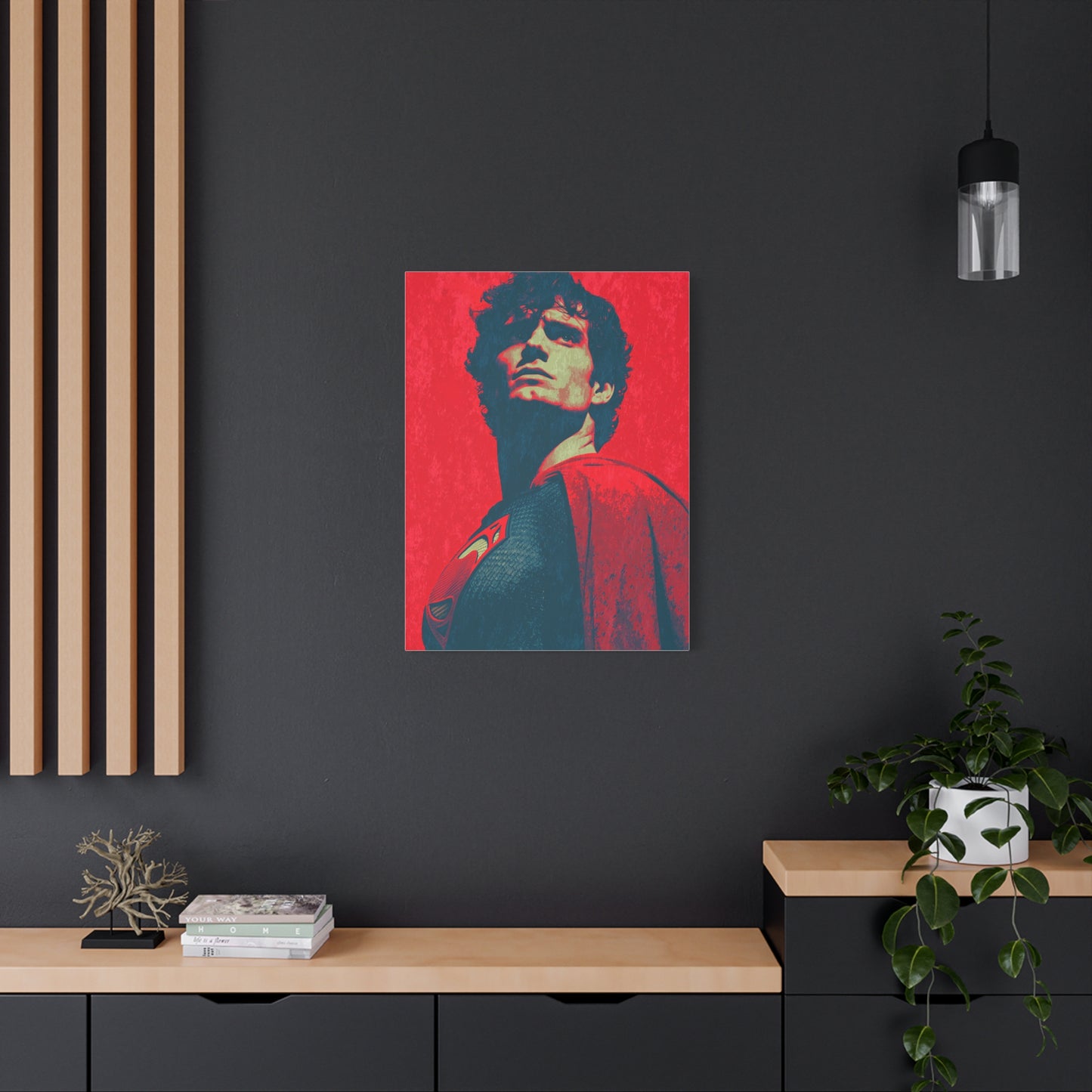 Man of Steel Superman Pop Art Movie Poster Wall Art & Canvas Print