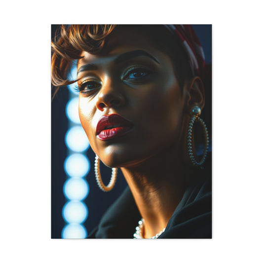 Rihannas Radiant Muse on Canvas Wall Art & Canvas Print