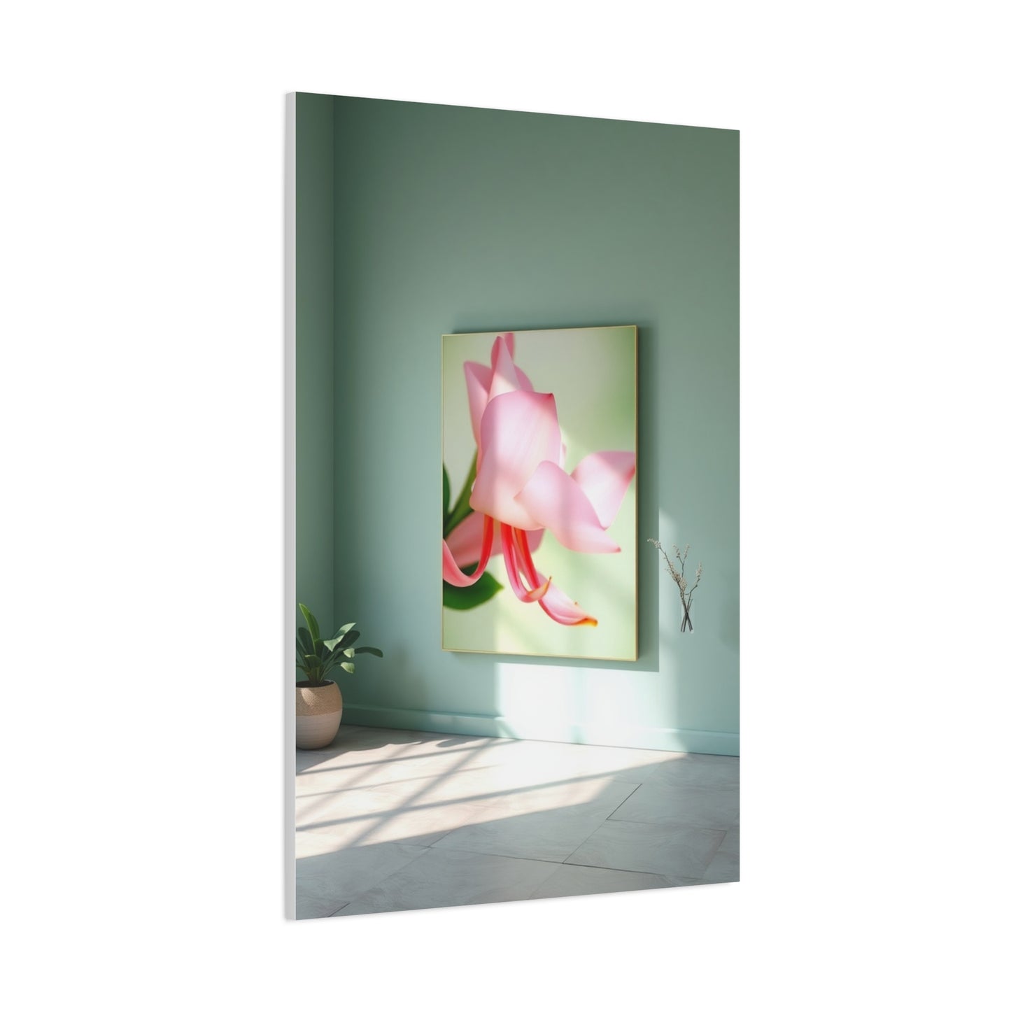 Green & Pink Canvas Art Luxury Canvas Wall Art & Canvas Print