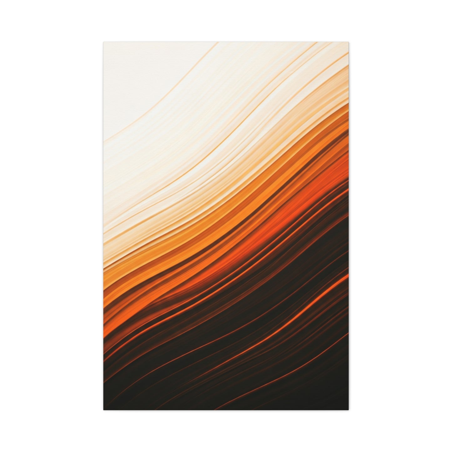 Flowing Amber Gradient Abstract Wall Art & Canvas Prints