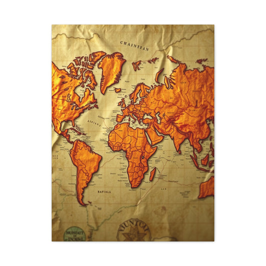Vision Antique Maps Art Art Wall Art & Canvas Print